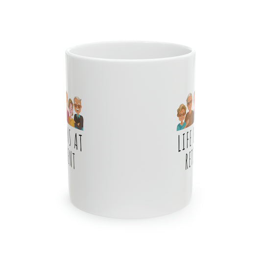 Mug: Life Begins At Retirement