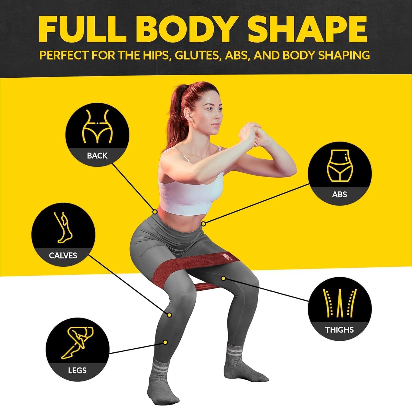 Tribe Lifting Fabric Resistance Bands Set