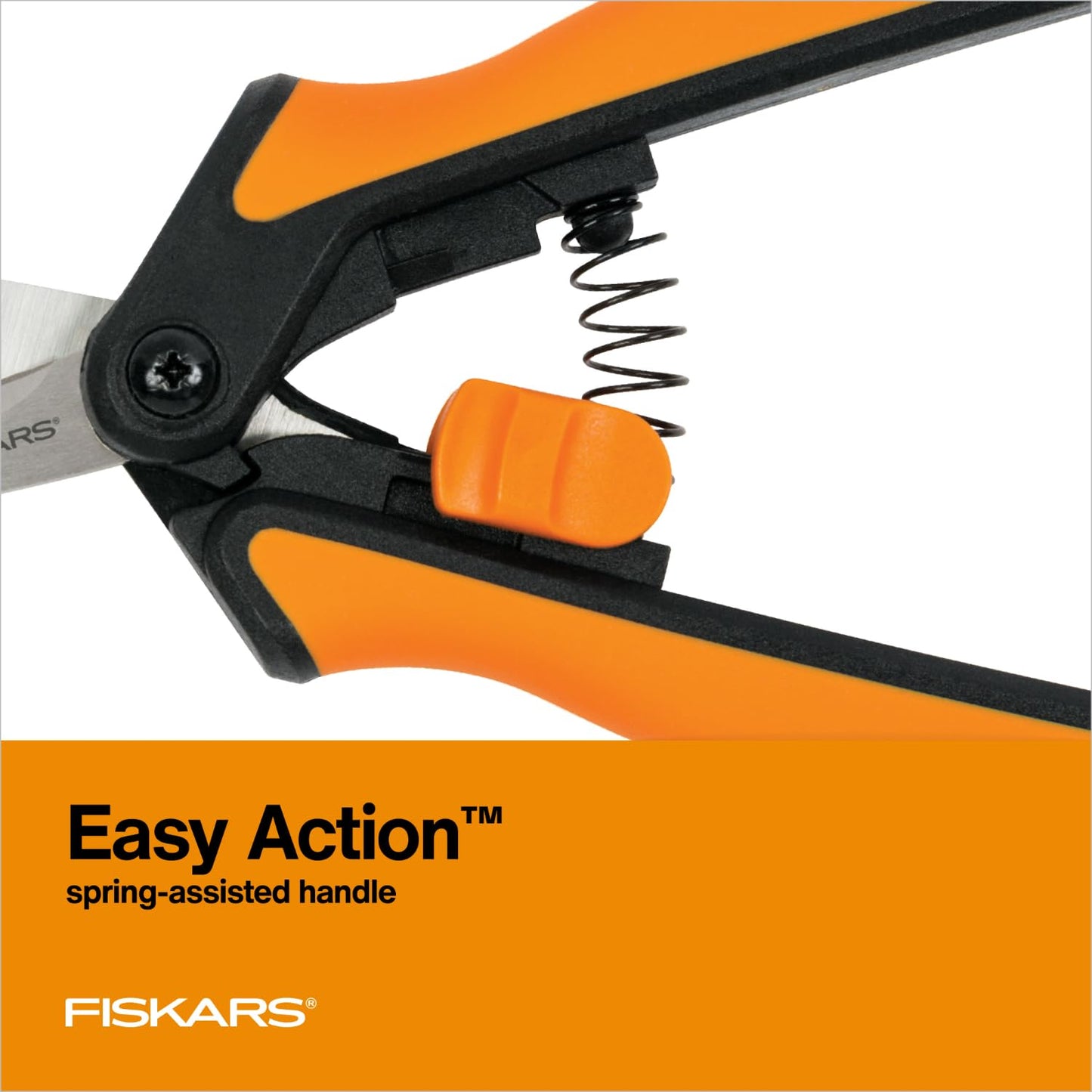 Fiskars 6" Pruning Scissors for Flower Stems, Herbs, Buds, and Small Plants