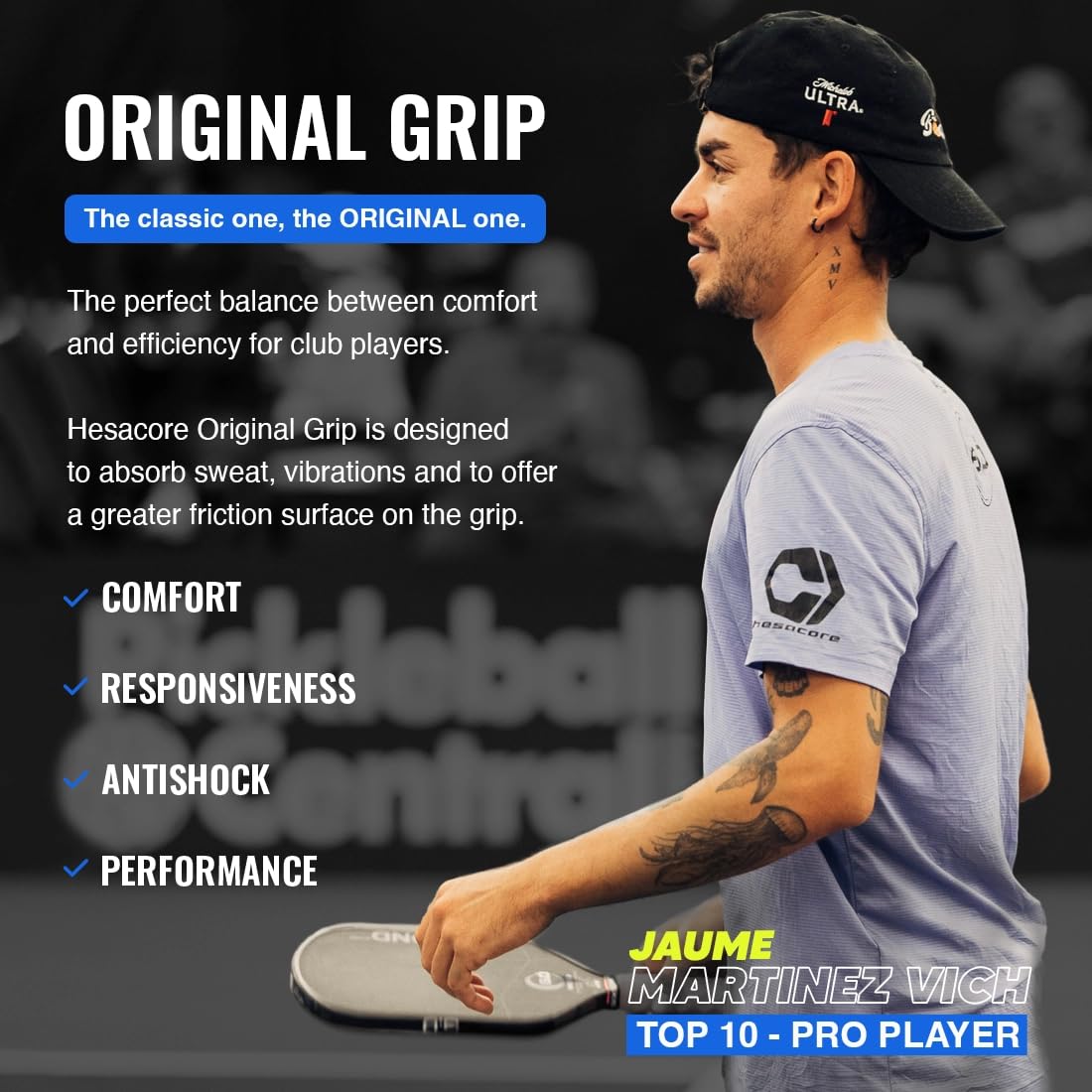 Pickleball Paddle Grip - 5.25in - Regular Feel