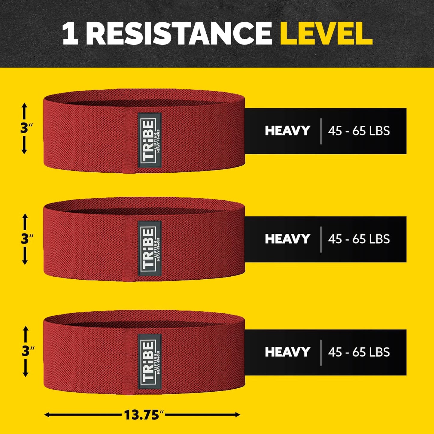 Tribe Lifting Fabric Resistance Bands Set