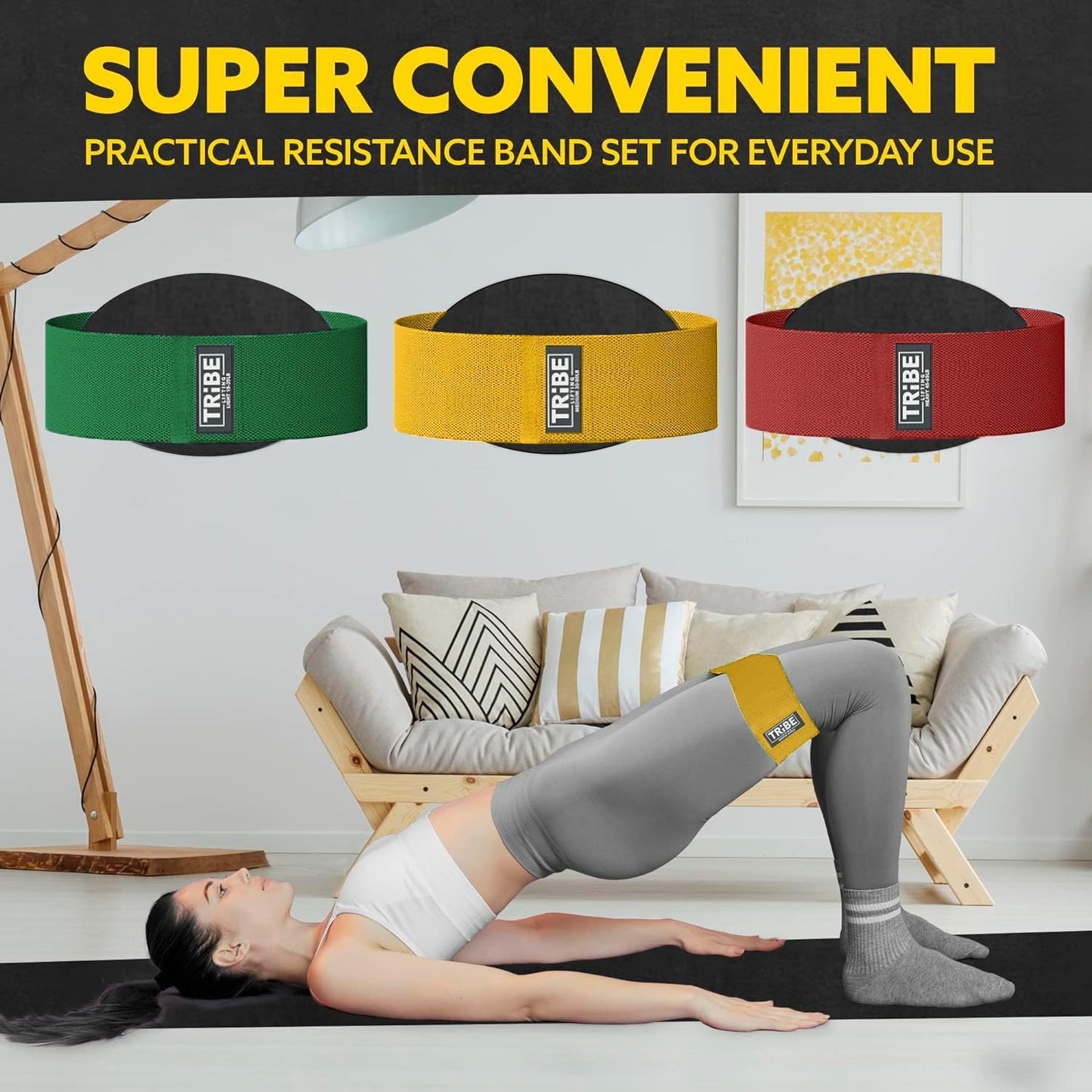 Tribe Lifting Fabric Resistance Bands Set