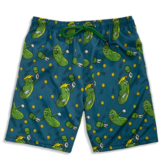 ChalkTalkSPORTS Pickleball Swim Trunks - Swim Board Shorts - Youth and Adult Sizes