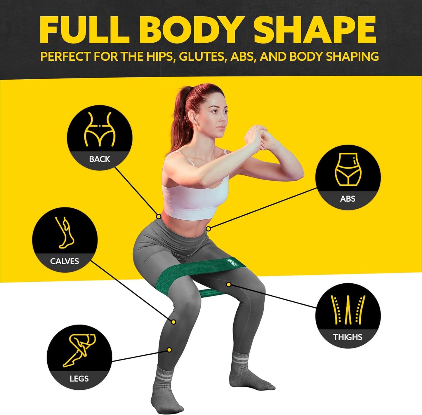 Tribe Lifting Fabric Resistance Bands Set