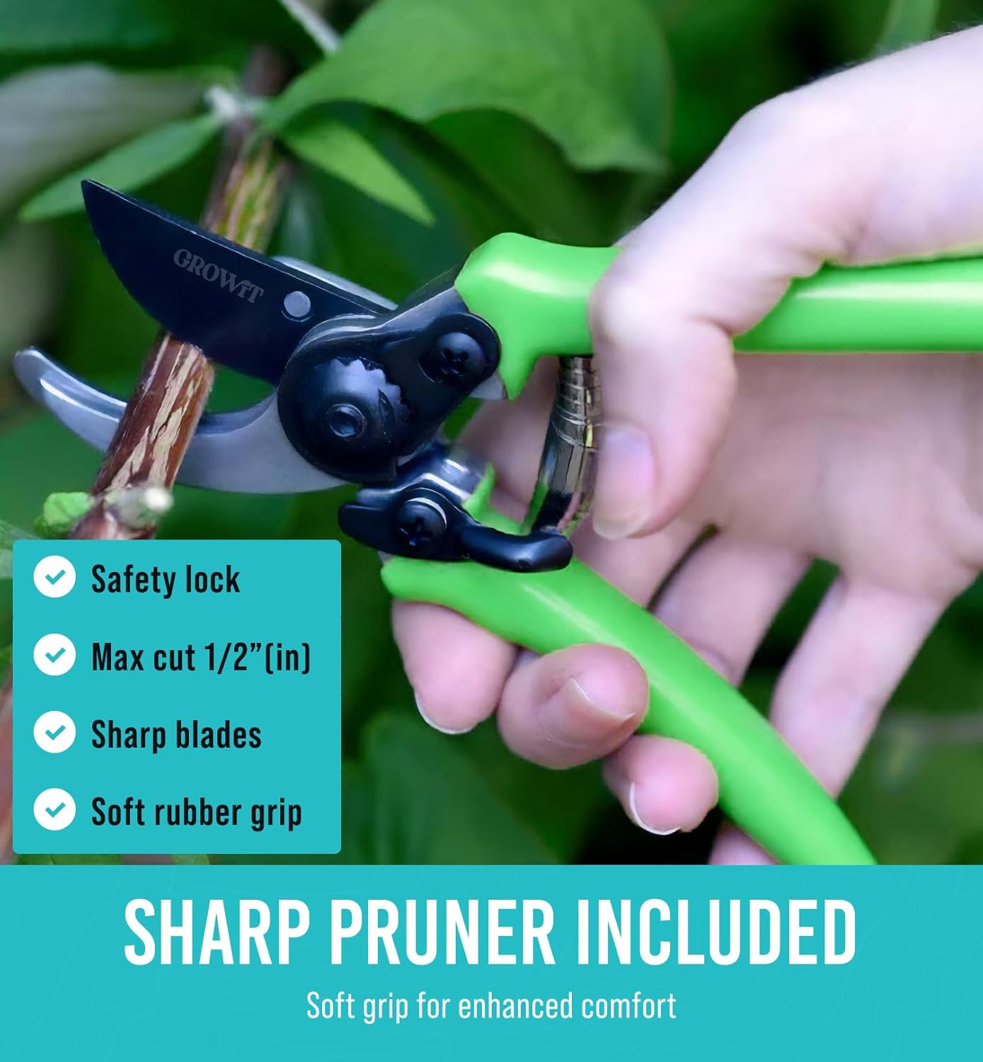 GROWIT Heavy Duty Gardening Tools - 22-Piece, Ergonomic