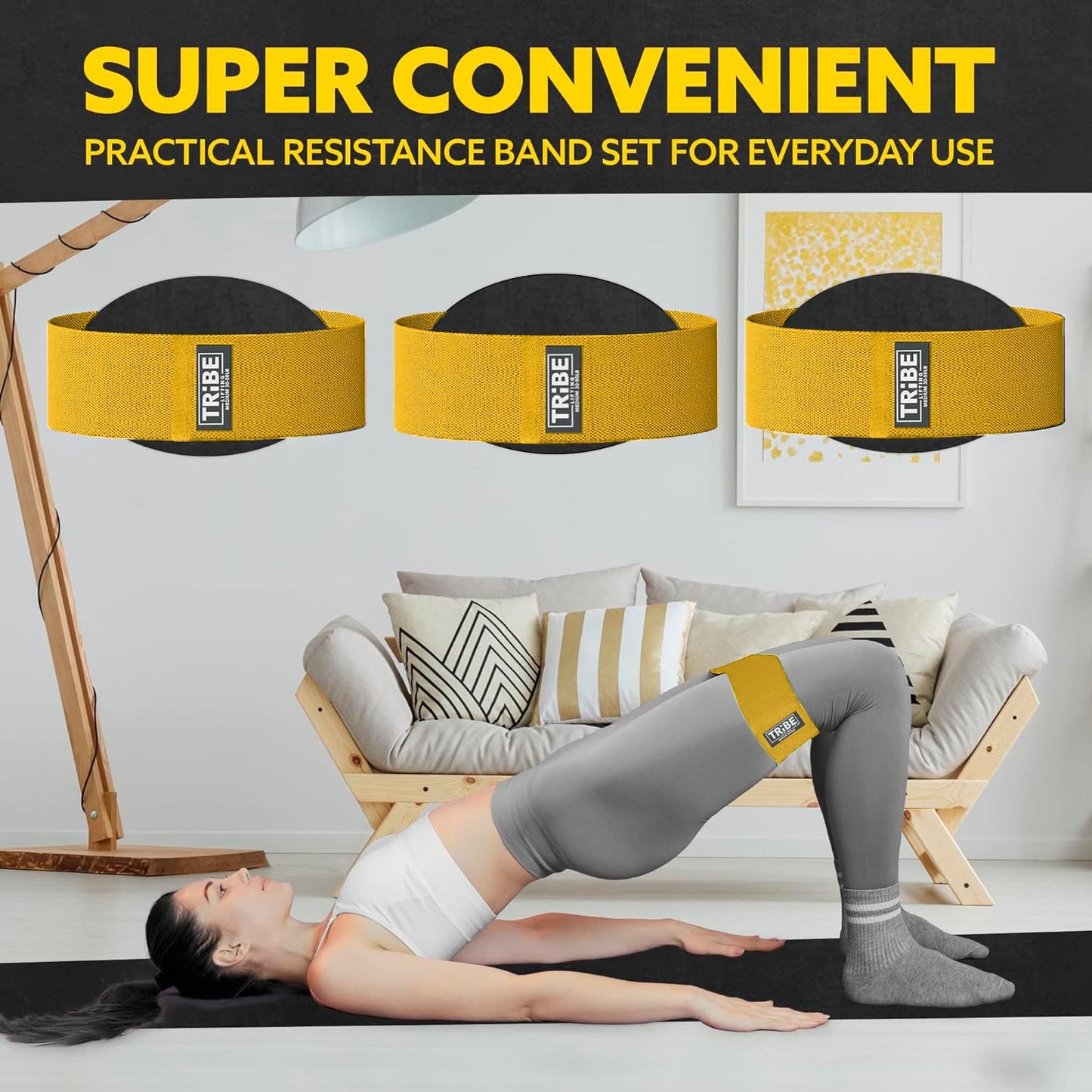 Tribe Lifting Fabric Resistance Bands Set