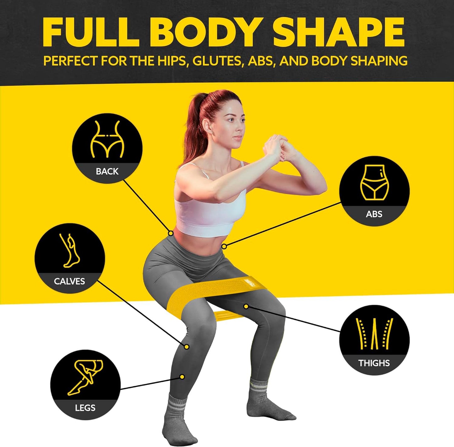 Tribe Lifting Fabric Resistance Bands Set