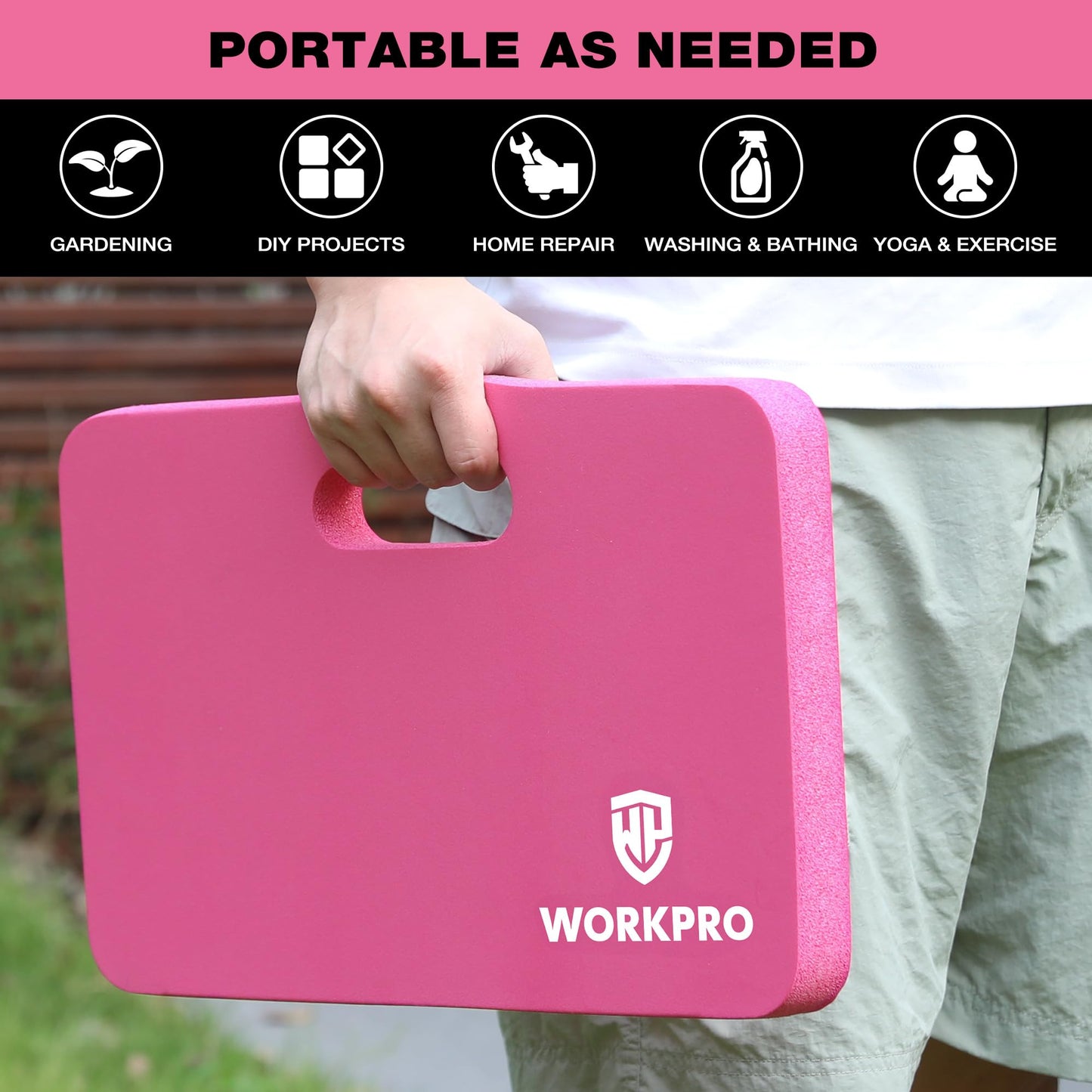 WORKPRO Extra Thick Kneeling Pad, 2-Pack