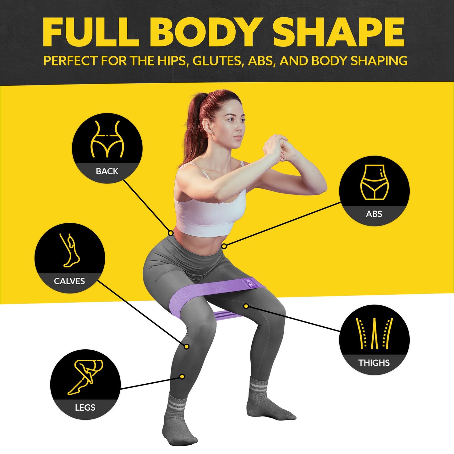 Tribe Lifting Fabric Resistance Bands Set