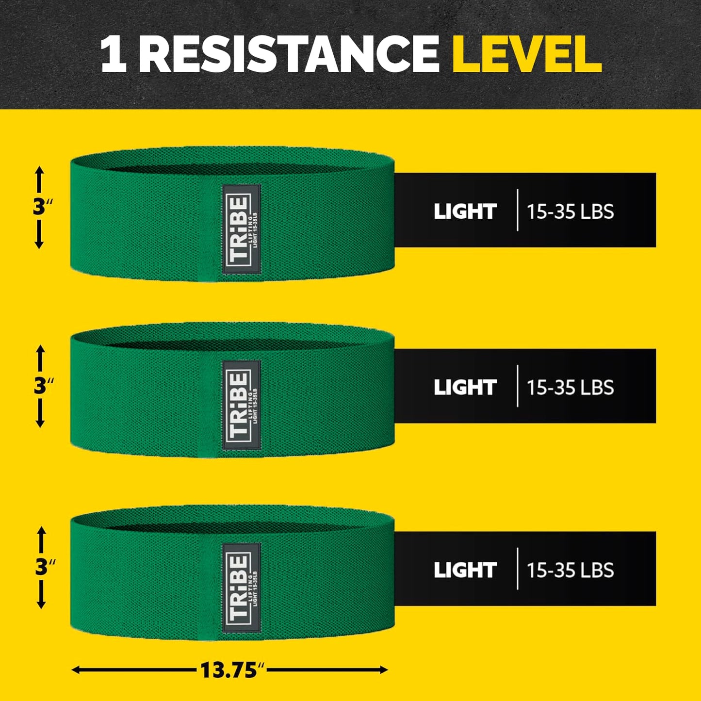 Tribe Lifting Fabric Resistance Bands Set