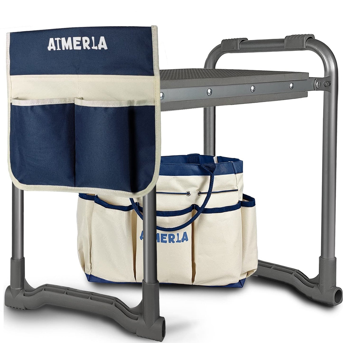 Aimerla Foldable Garden Kneeler Seat Heavy Duty | Widened Thick Kneeling Pad |