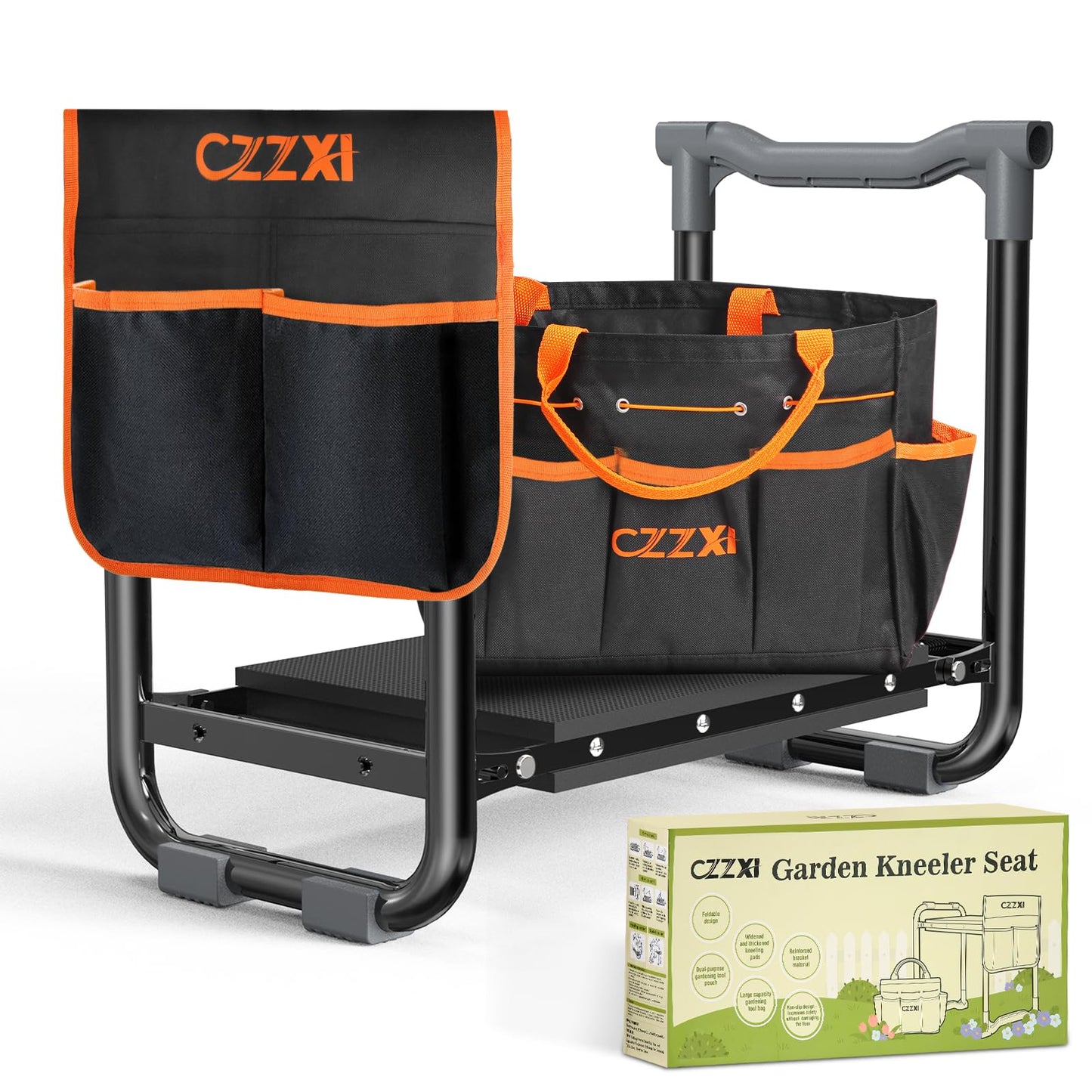 Garden Kneeler and Seat, Wider and Thicker Kneeling Pad