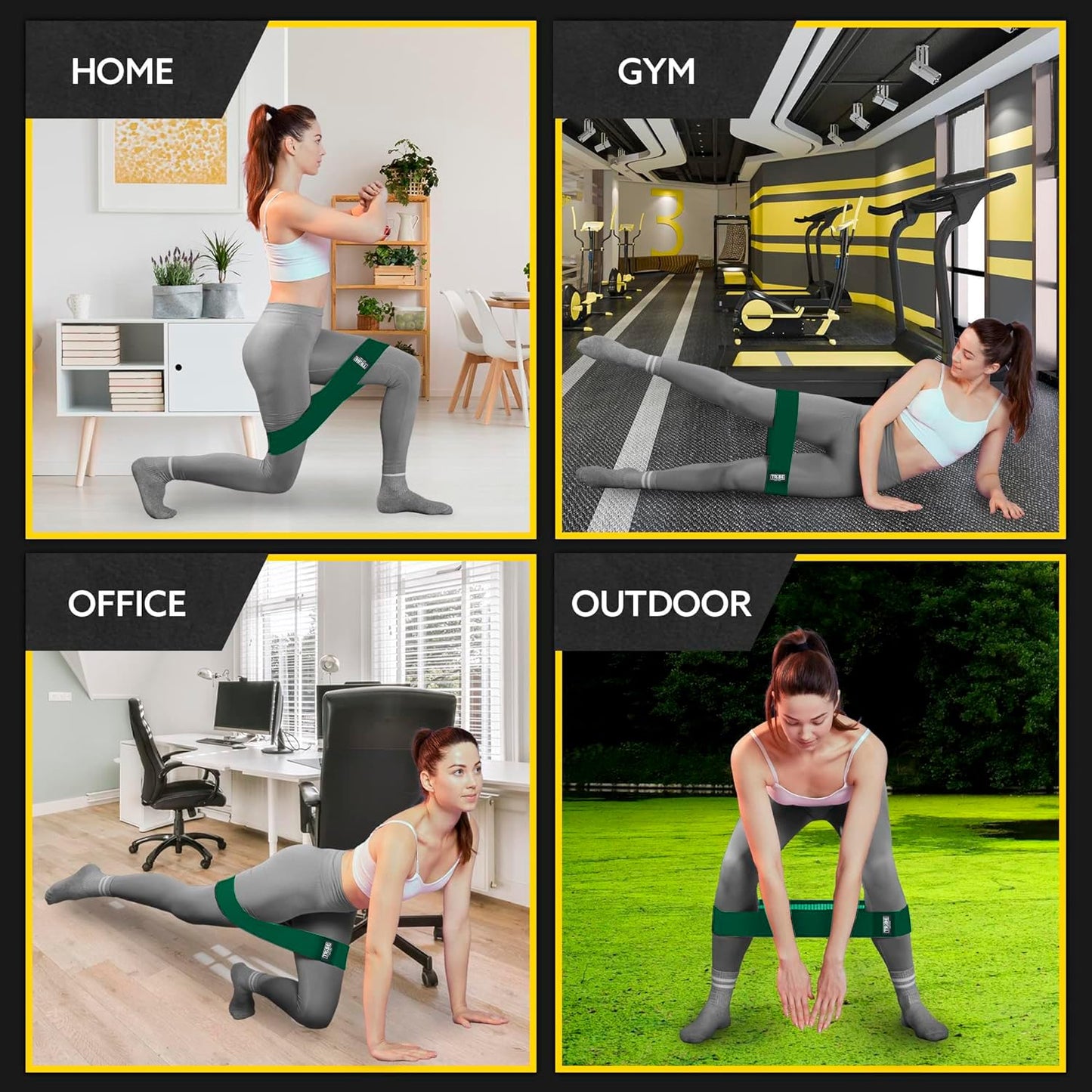 Tribe Lifting Fabric Resistance Bands Set