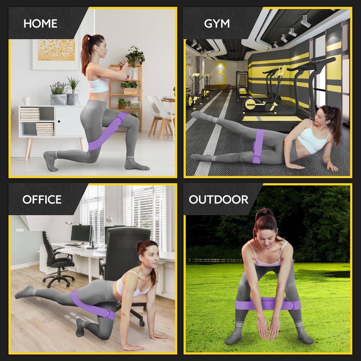 Tribe Lifting Fabric Resistance Bands Set