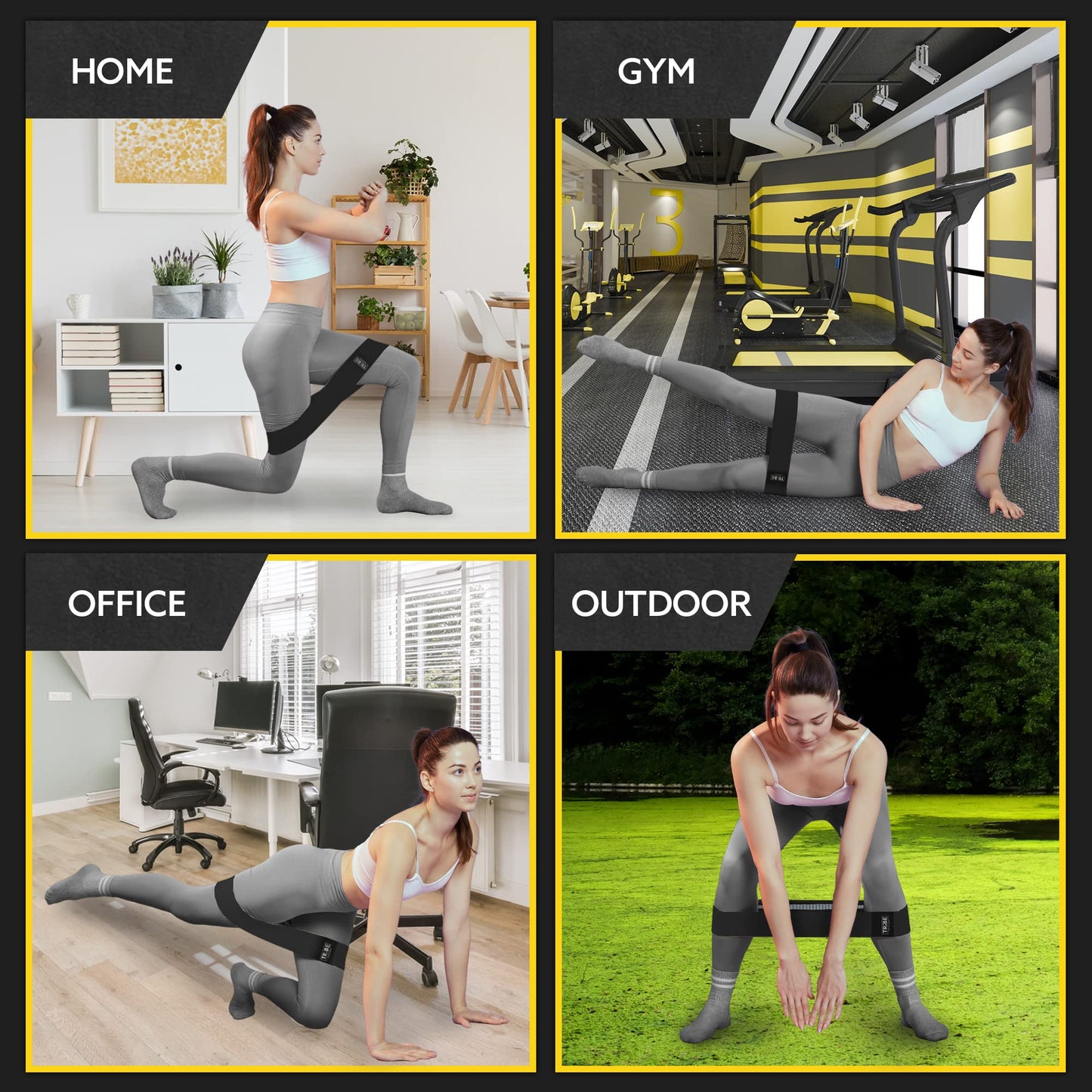 Tribe Lifting Fabric Resistance Bands Set