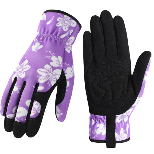 Gardening Gloves for Women, Breathable leather Garden Gloves with Grip