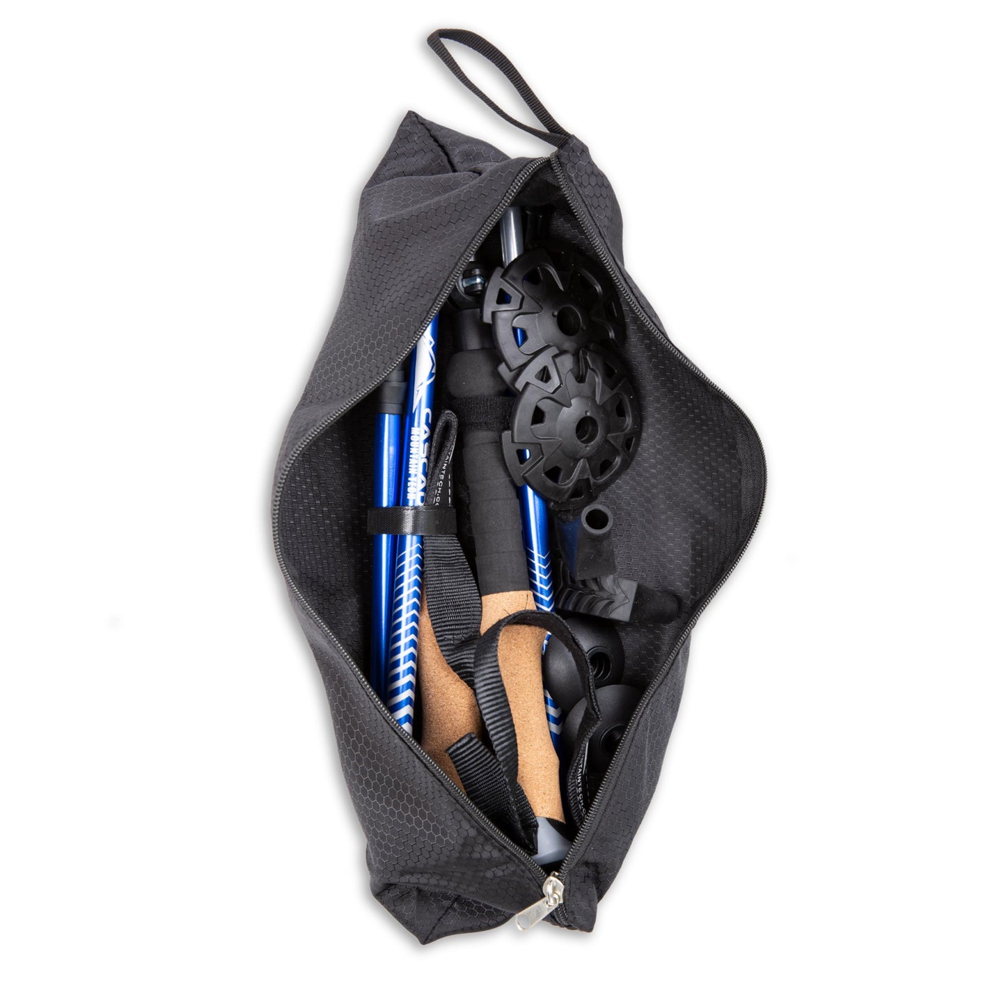 Cascade Mountain Tech Lightweight Aircraft-Grade Aluminum Trekking Poles with Extended Down Grip Plus Tip Kit