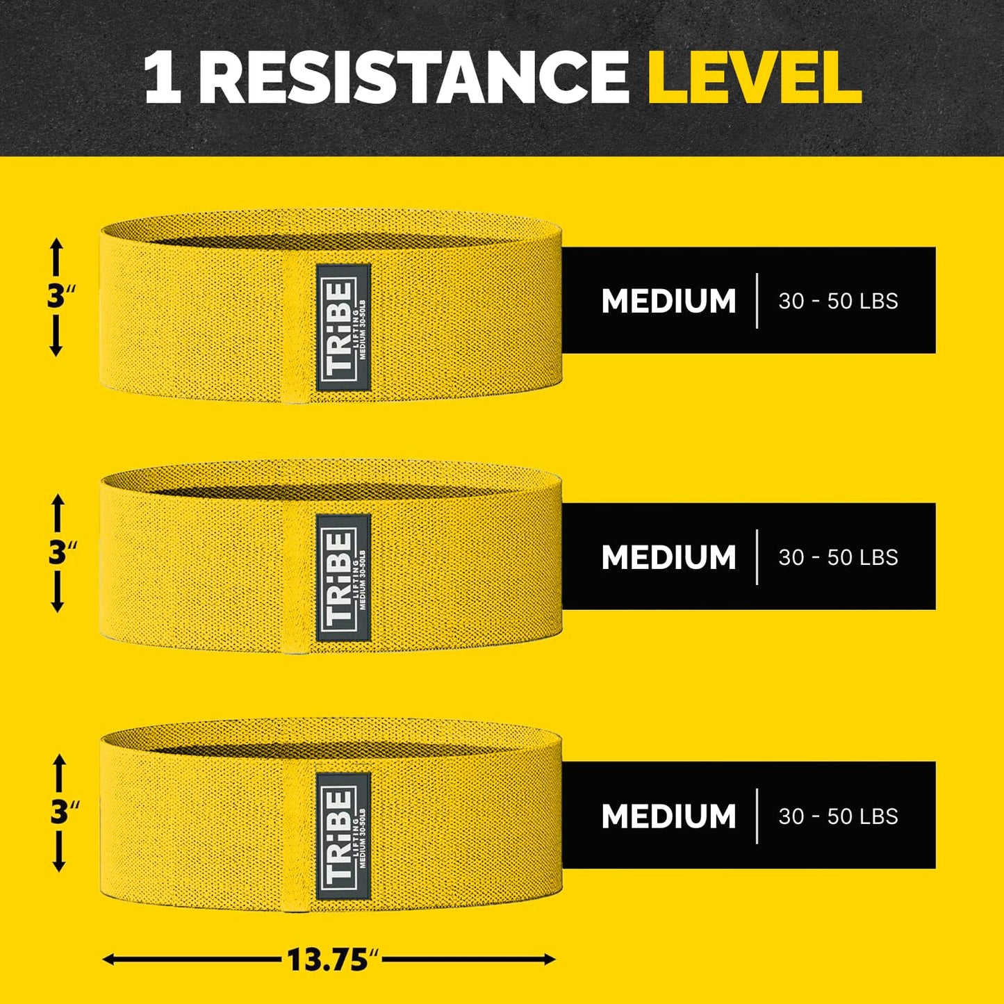 Tribe Lifting Fabric Resistance Bands Set
