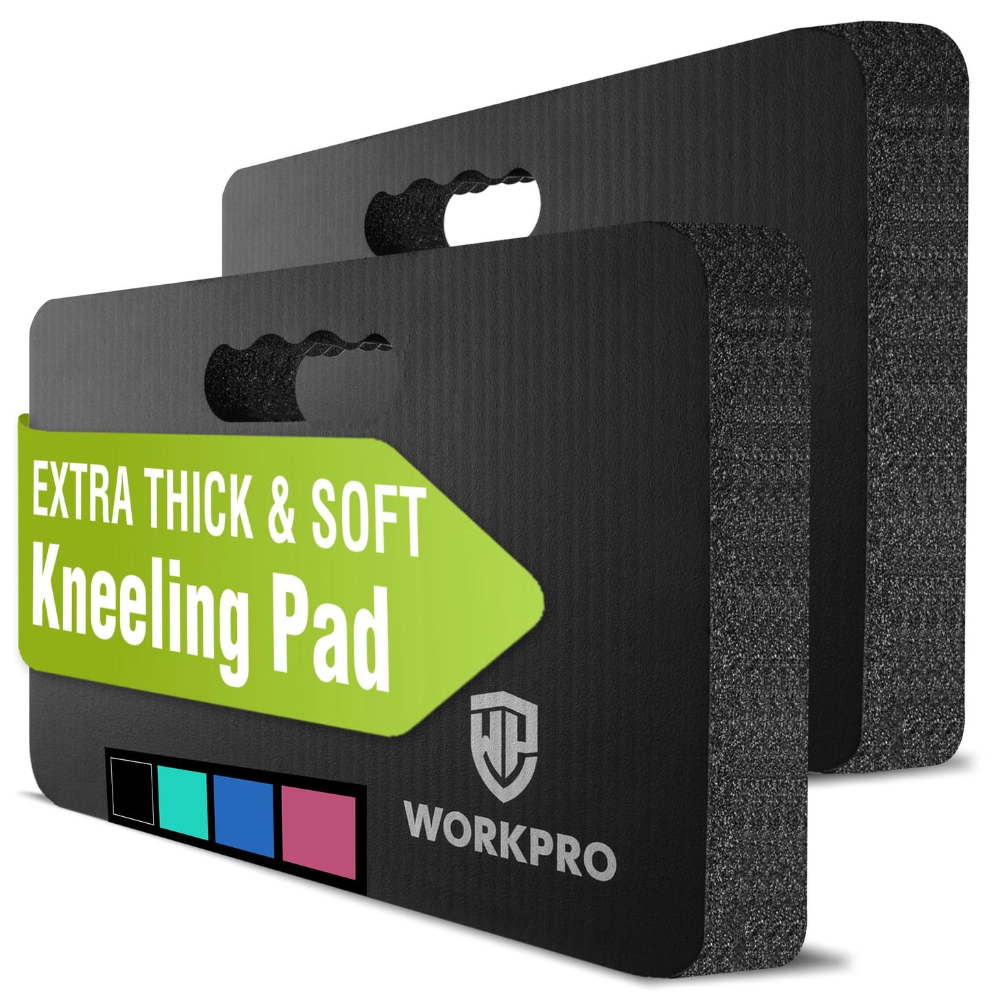 WORKPRO Extra Thick Kneeling Pad, 2-Pack