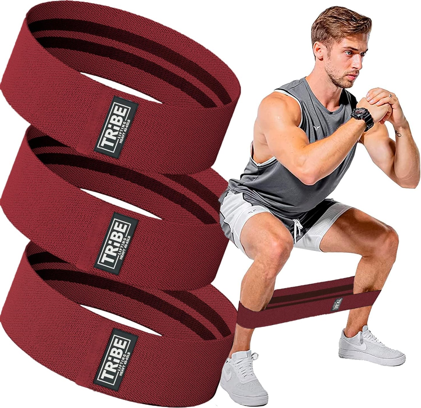 Tribe Lifting Fabric Resistance Bands Set