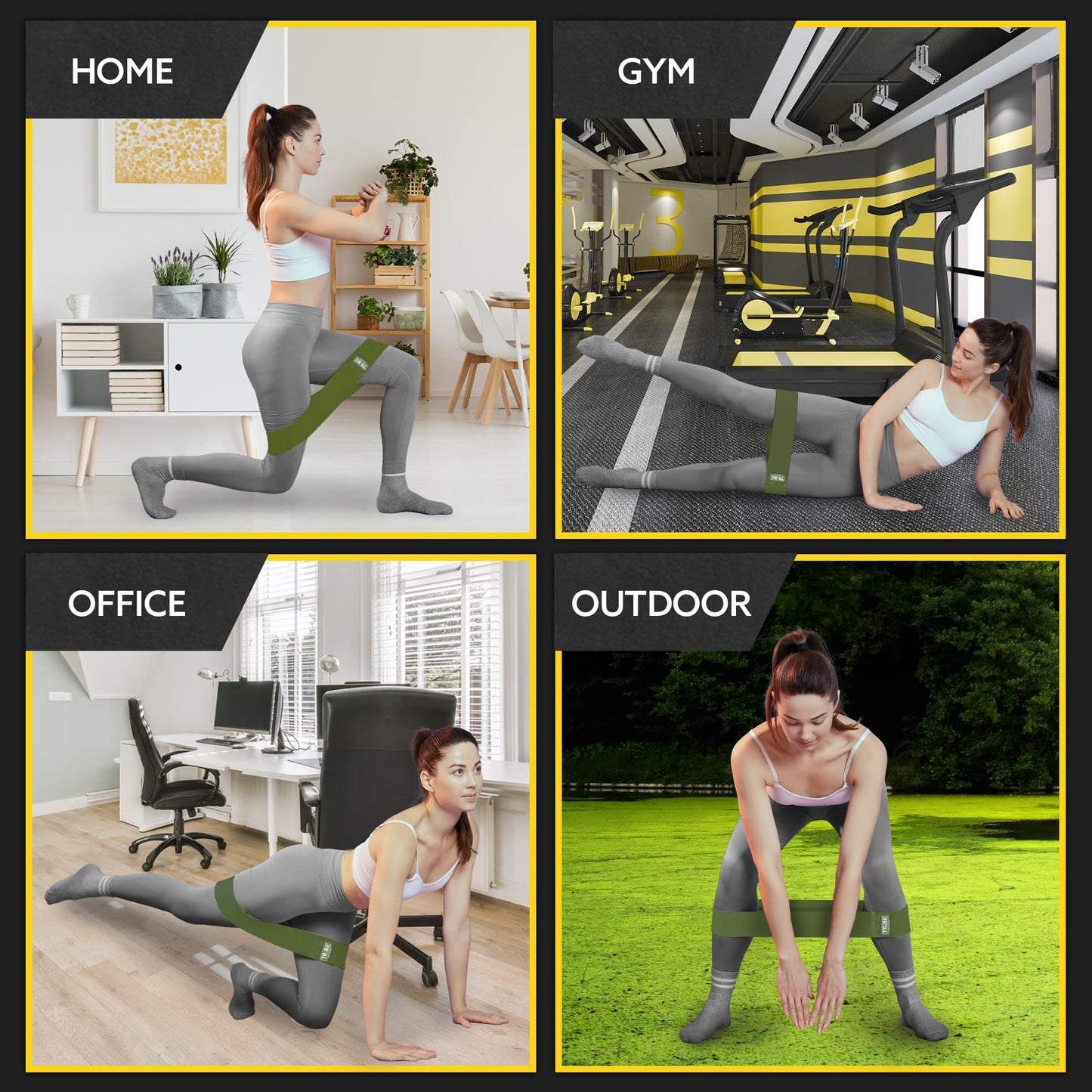 Tribe Lifting Fabric Resistance Bands Set