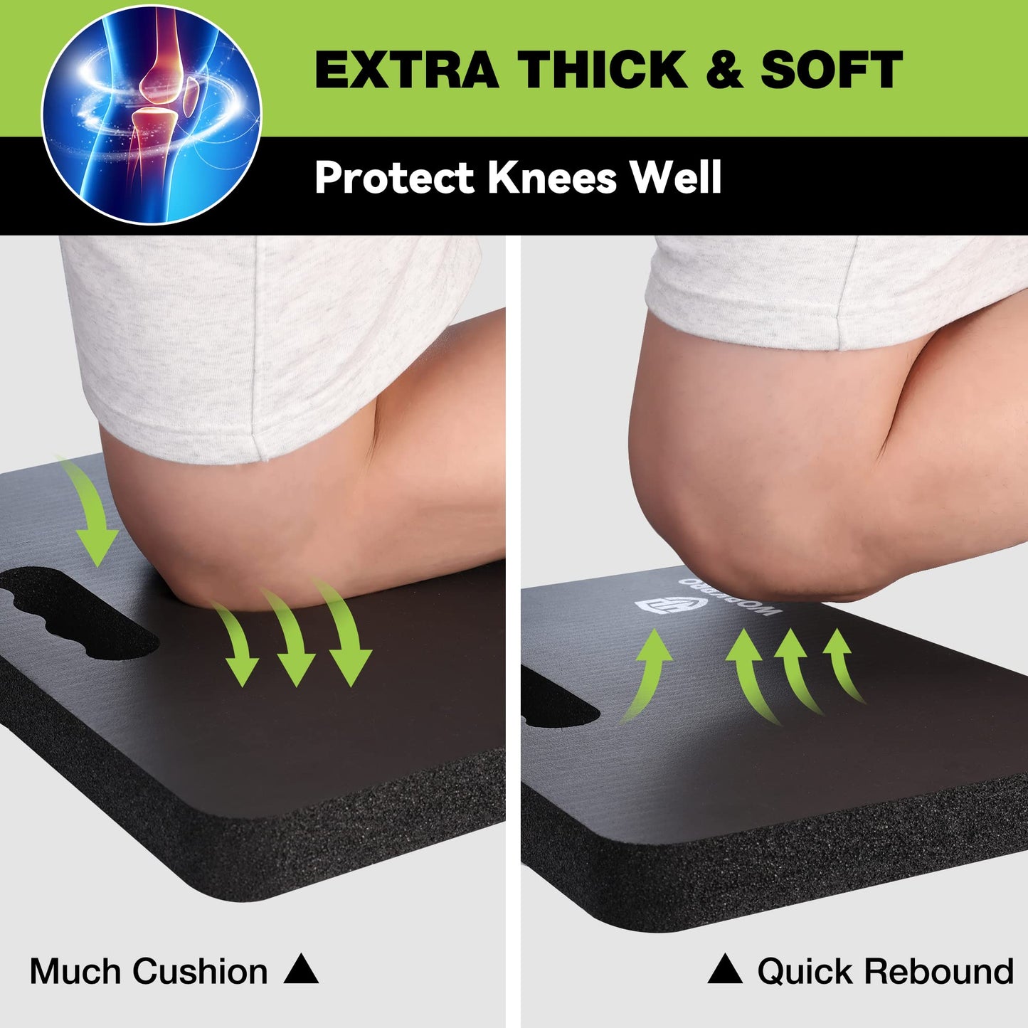 WORKPRO Extra Thick Kneeling Pad, 2-Pack
