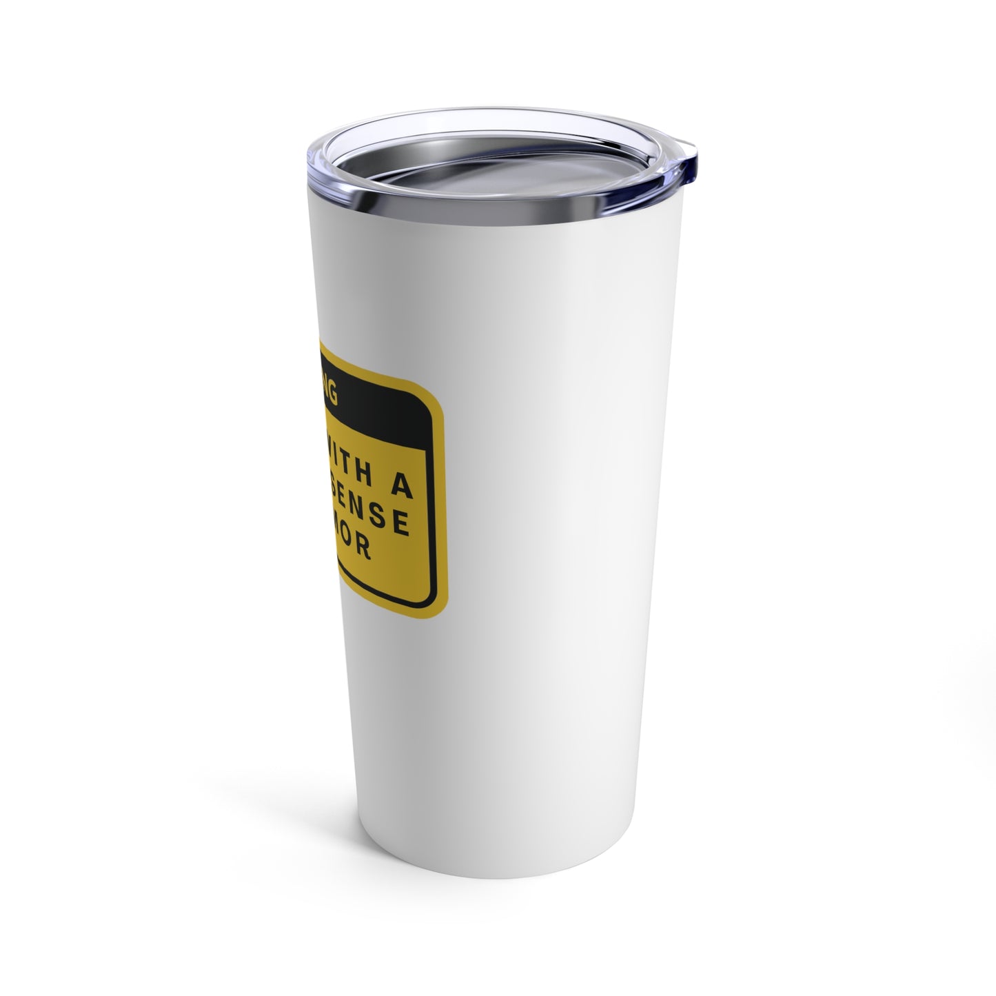 Tumbler 20oz: WARNING: Senior With a Wicked Sense of Humor