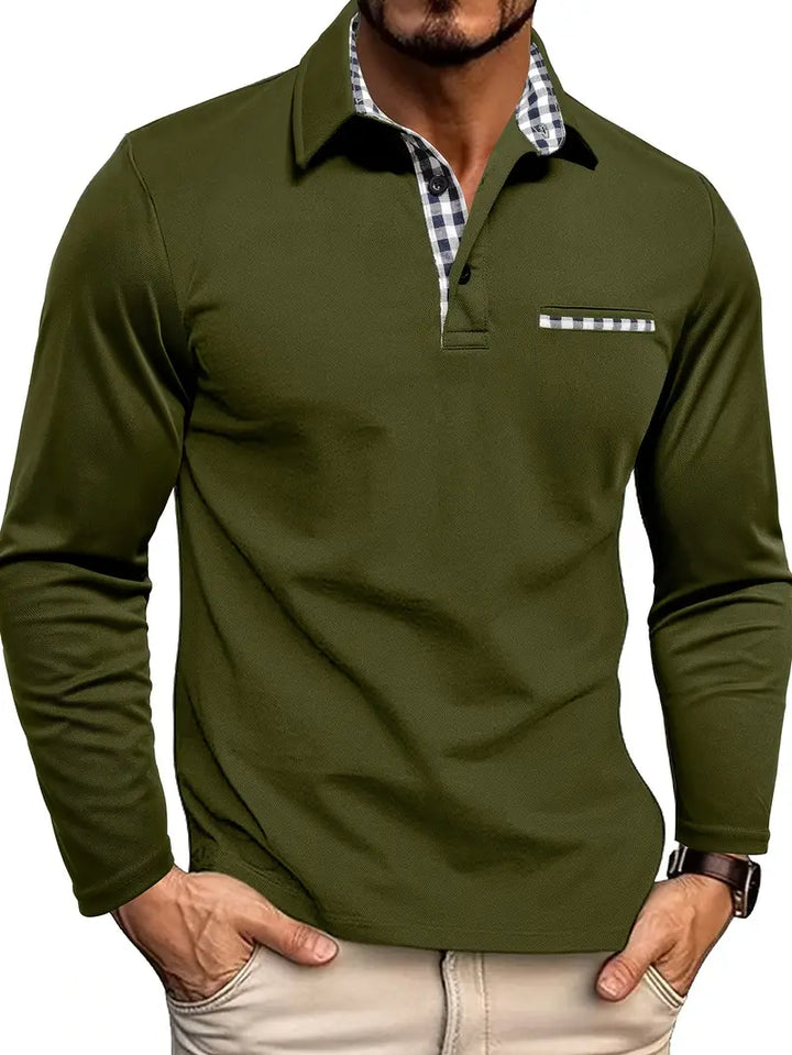 Christian | Men's Winter Long-Sleeved Polo Shirt
