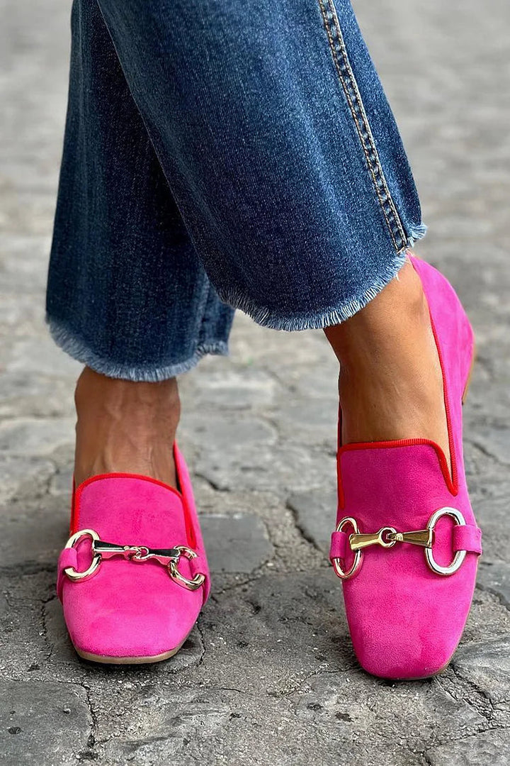 Aleyna | FLUORESCENT LOAFER WITH METAL DETAIL