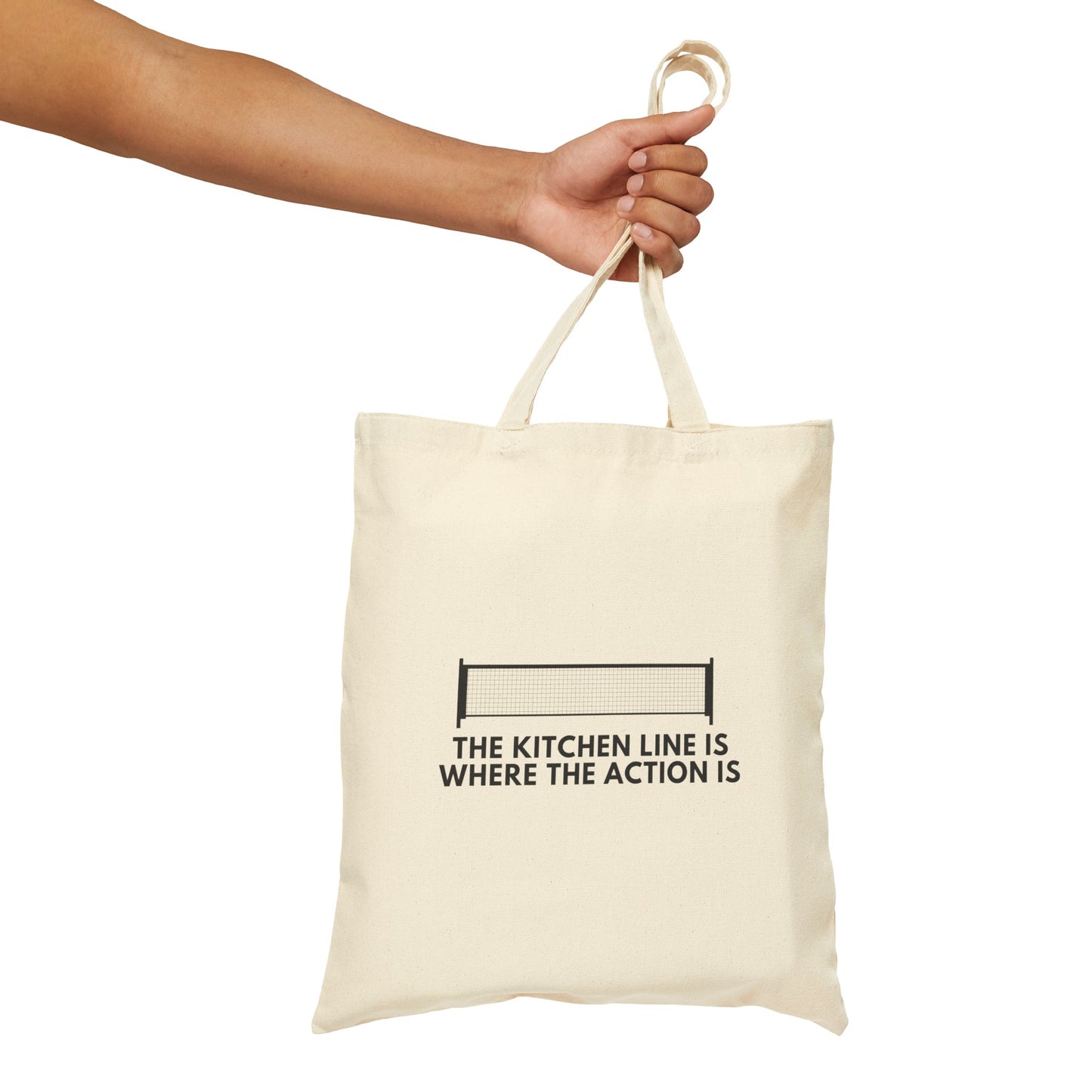 Cotton Tote Bag: The Kitchen Line Is Where The Action Is