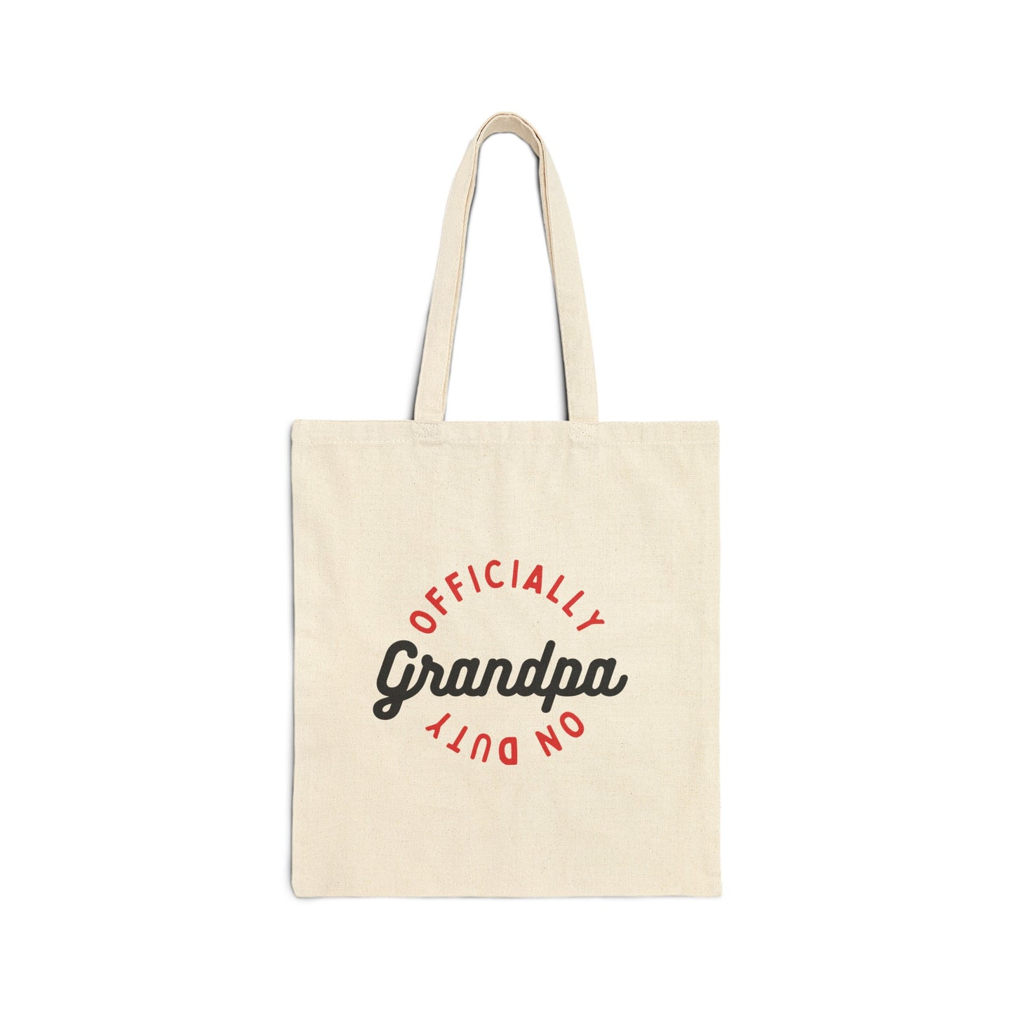 Cotton Tote Bag: Official Grandpa On Duty