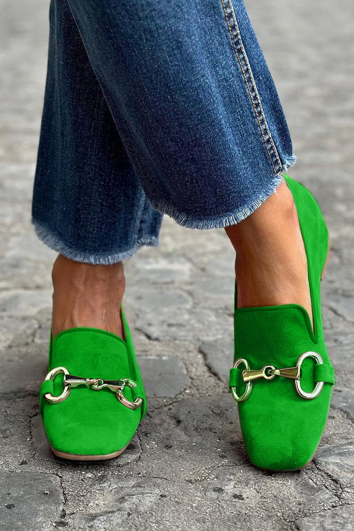 Aleyna | FLUORESCENT LOAFER WITH METAL DETAIL