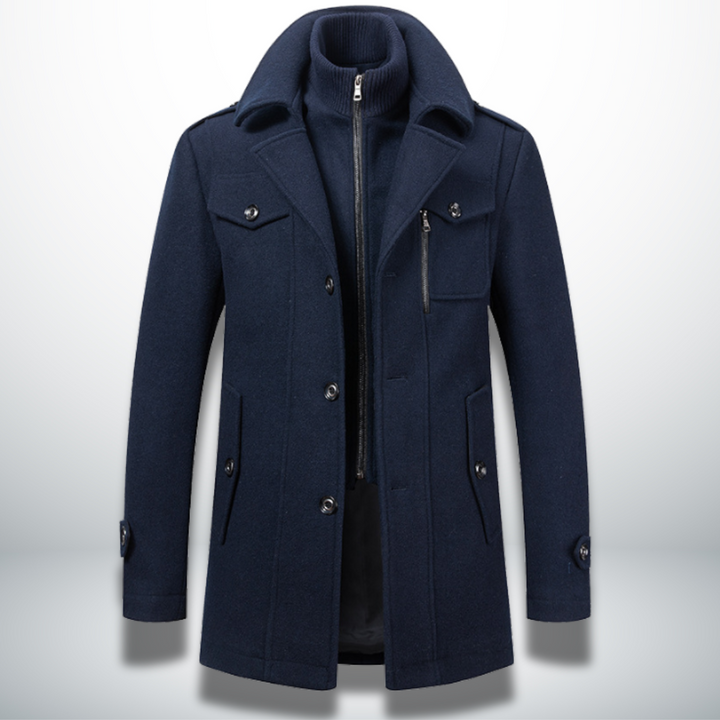 Charles | Men’s smart-casual coat with button fastening