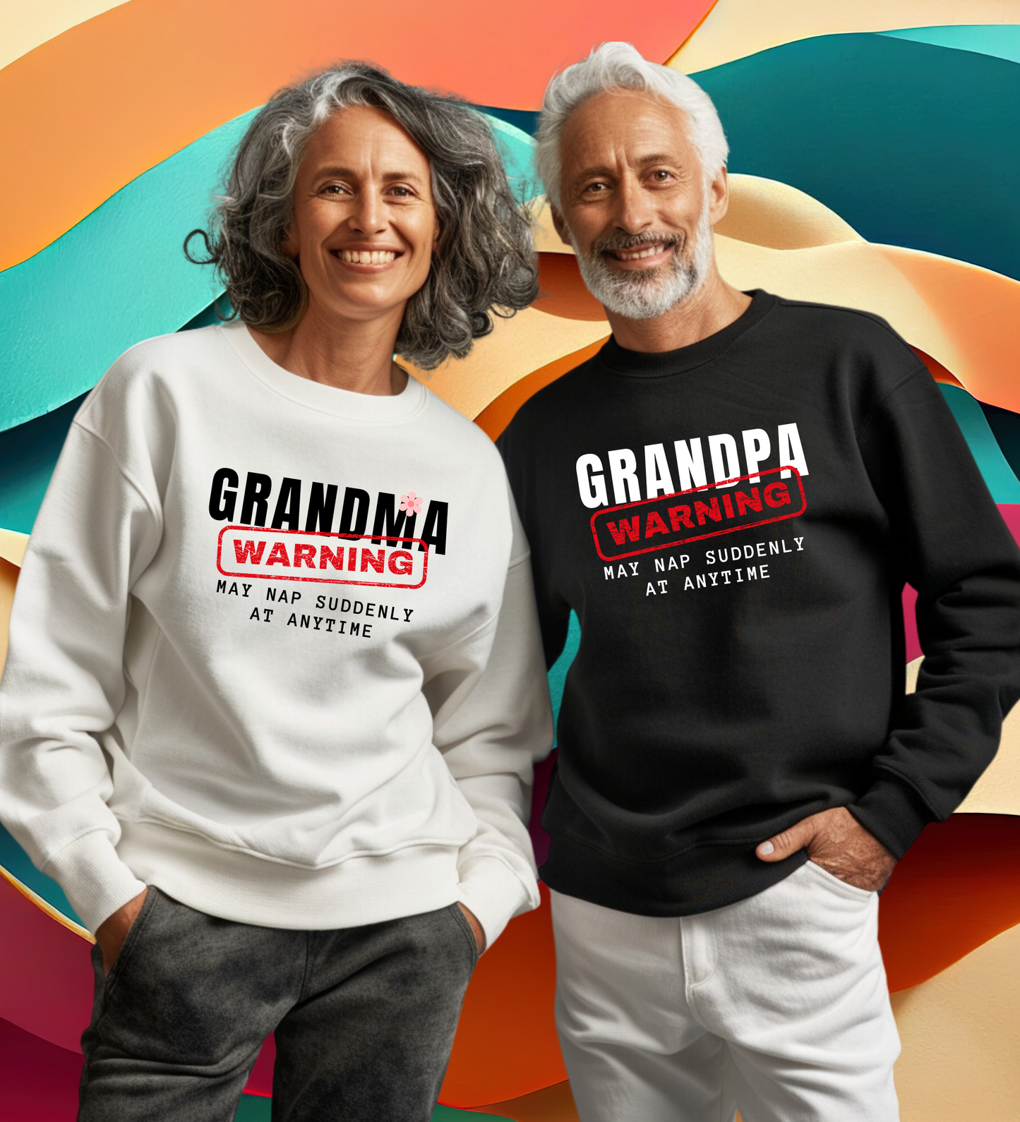 Crewneck: Grandpa Warning May Nap Suddenly At Anytime