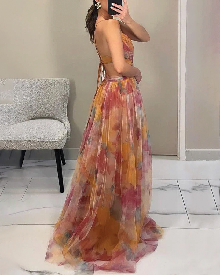 Luna | Women's Floral Wedding Guest Maxi Dress