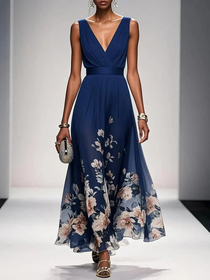 Nicole | Women's Floral Print Wedding Guest Dress