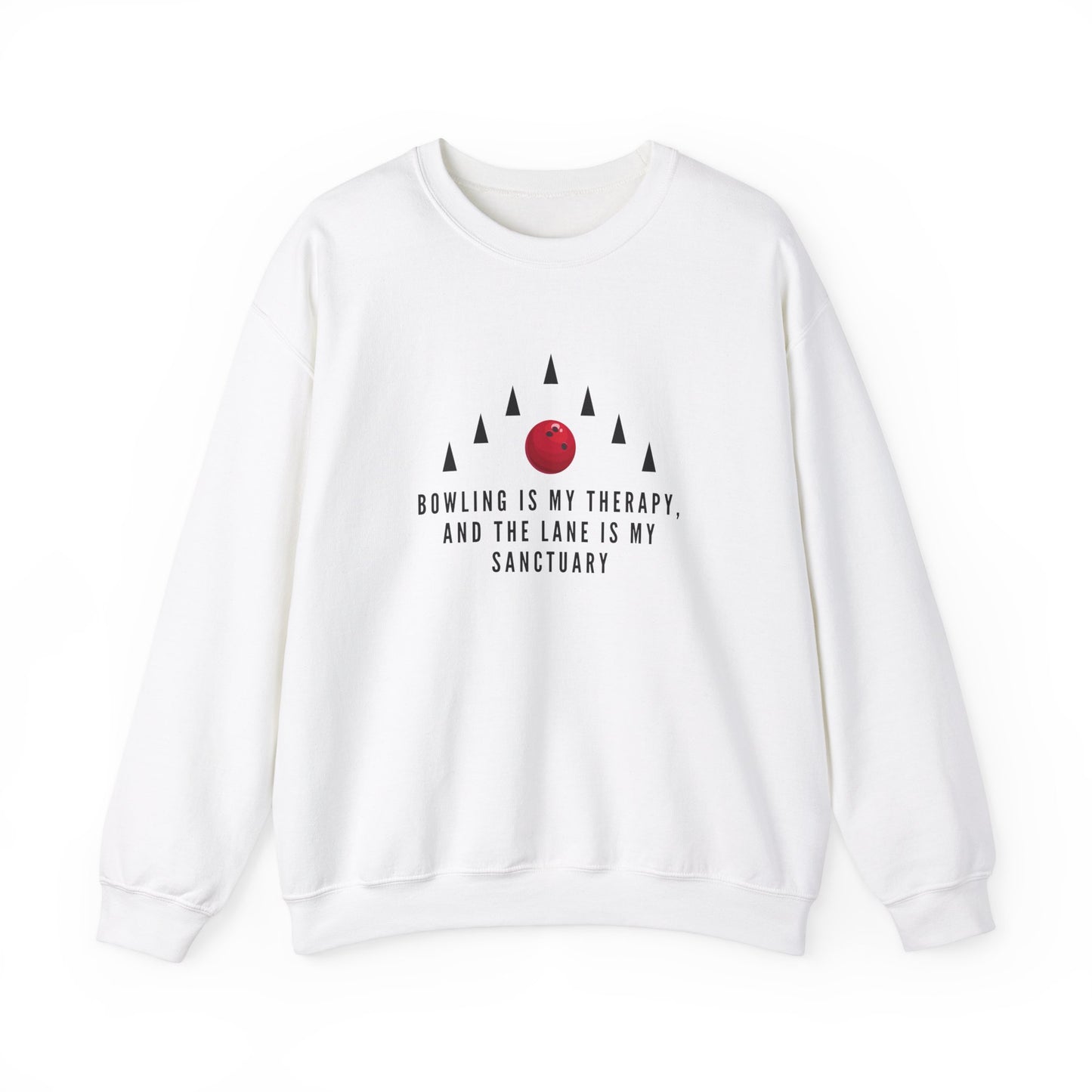 Crewneck: Bowling Is My Therapy, And The Lane Is My Sanctuary