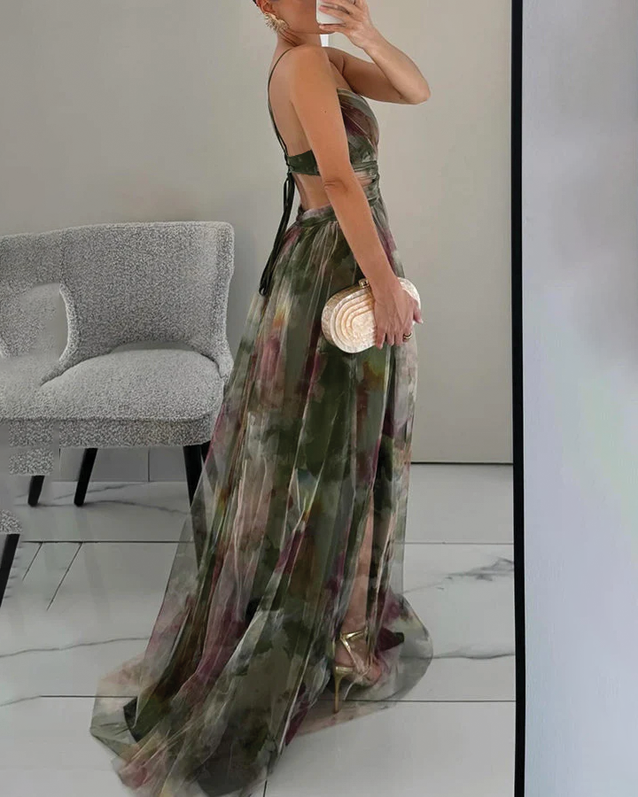 Luna | Women's Floral Wedding Guest Maxi Dress
