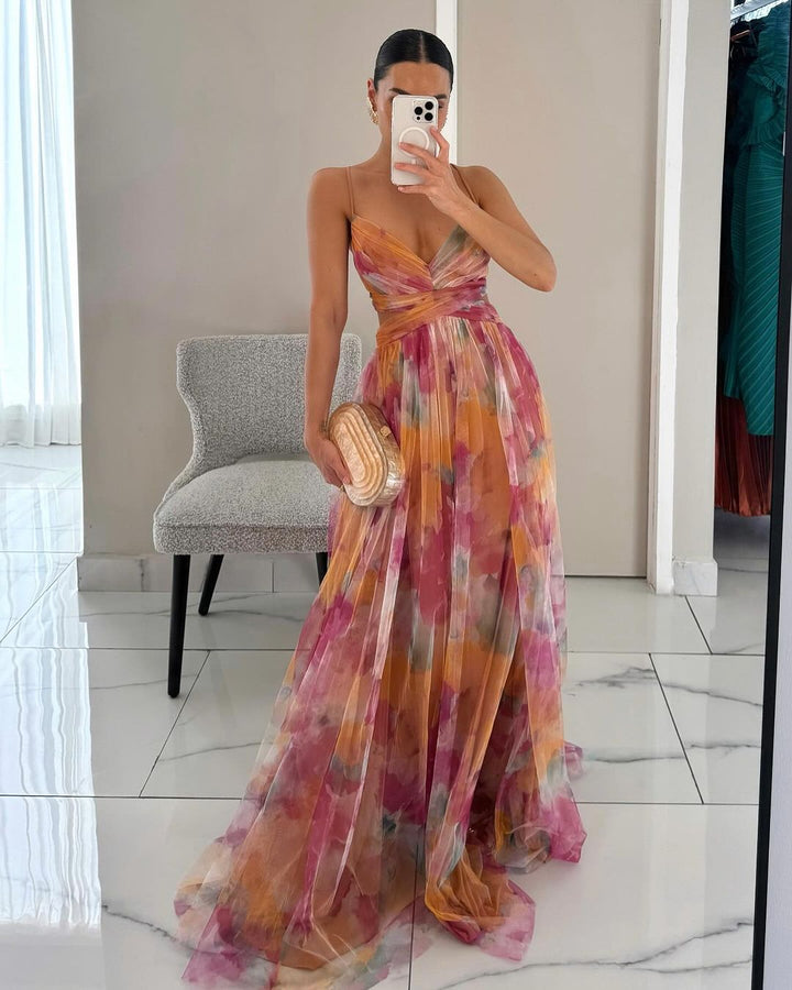 Luna | Women's Floral Wedding Guest Maxi Dress