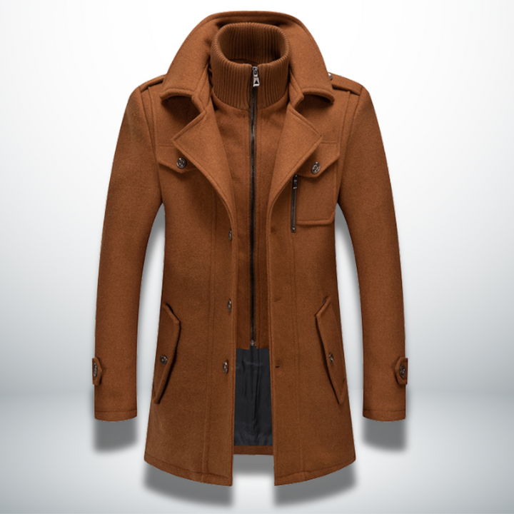 Charles | Men’s smart-casual coat with button fastening