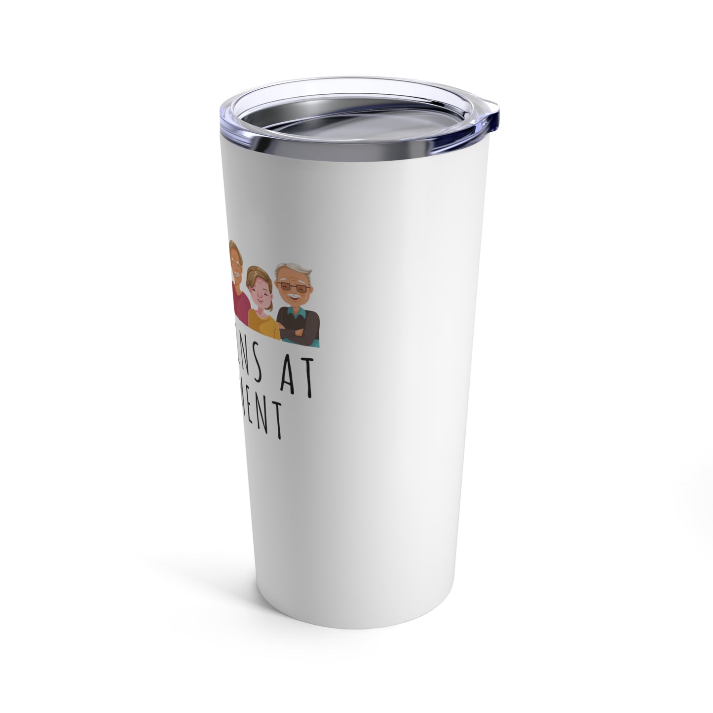 Tumbler 20oz: Life Begins At Retirement