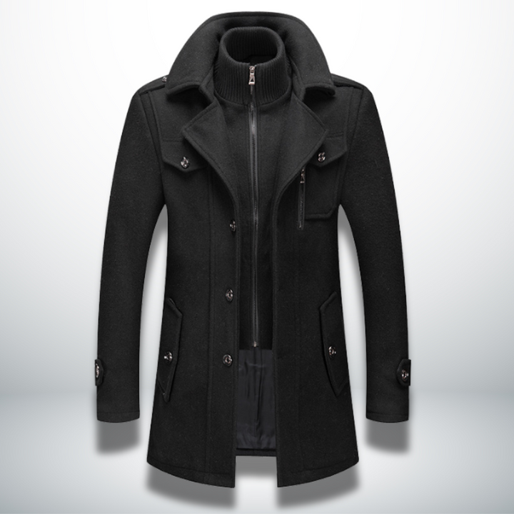Charles | Men’s smart-casual coat with button fastening