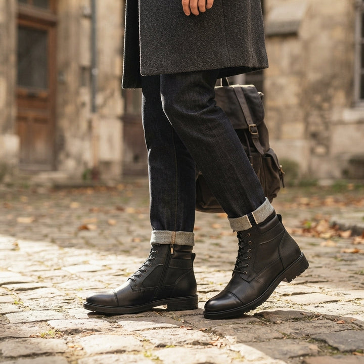 Jenson | Men's Casual Outdoor Leather Combat Boots