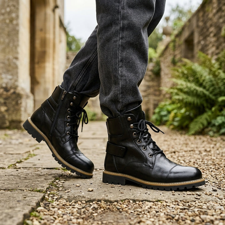 Finley | Men's Biker Combat Boots