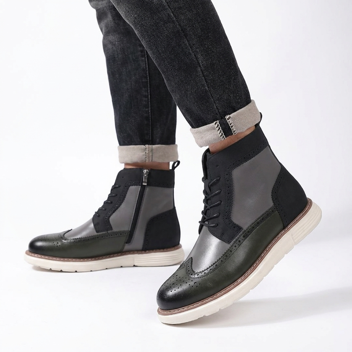 Ruben | Men's Casual Brogue Ankle Boots