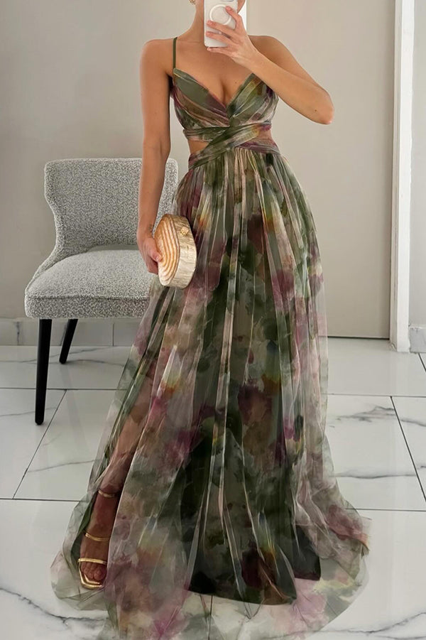 Luna | Women's Floral Wedding Guest Maxi Dress