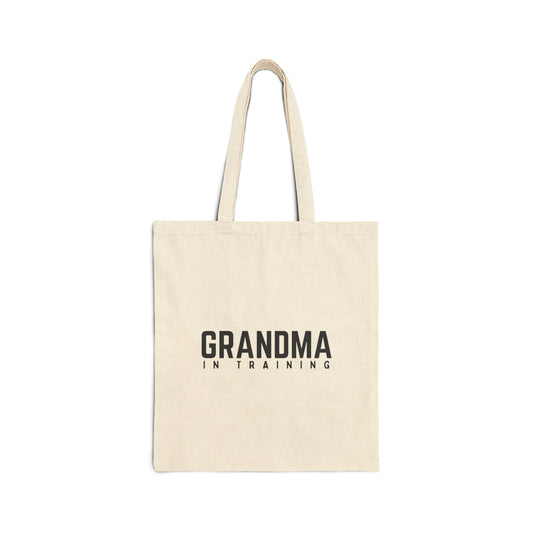 Cotton Tote Bag: Grandma In Training