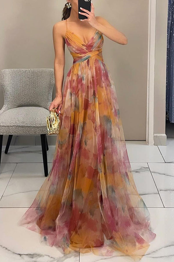 Luna | Women's Floral Wedding Guest Maxi Dress