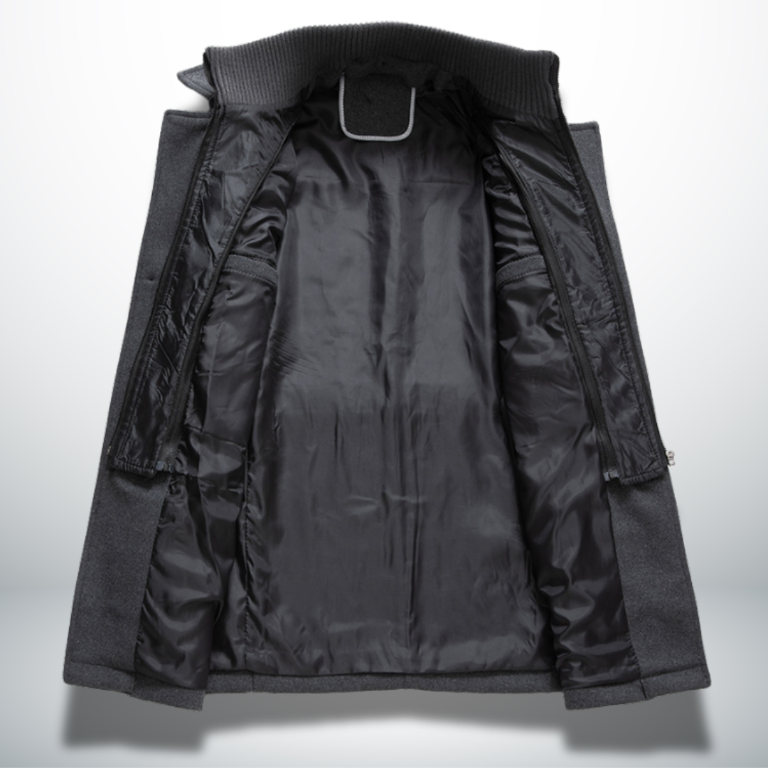 Charles | Men’s smart-casual coat with button fastening