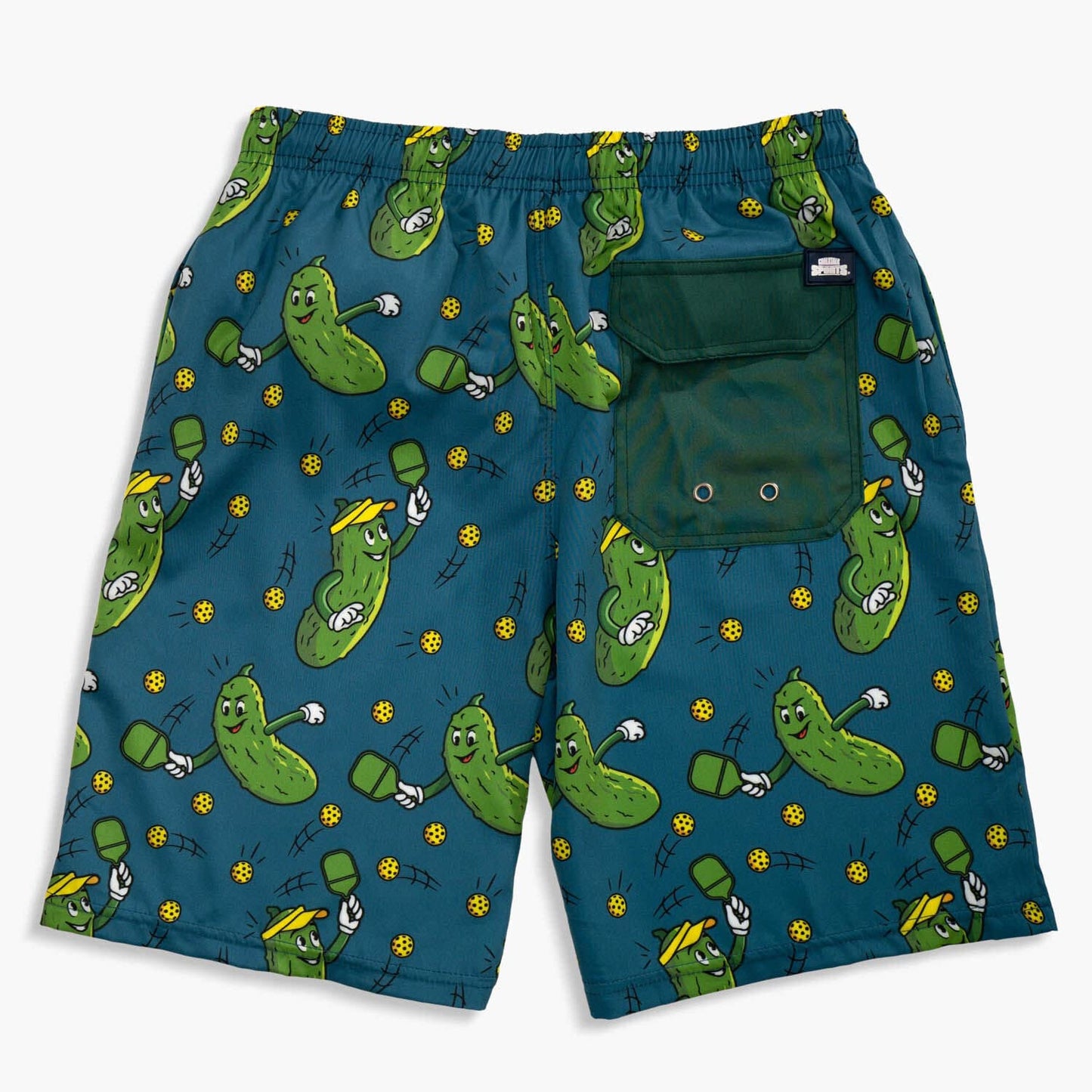 ChalkTalkSPORTS Pickleball Swim Trunks - Swim Board Shorts - Youth and Adult Sizes